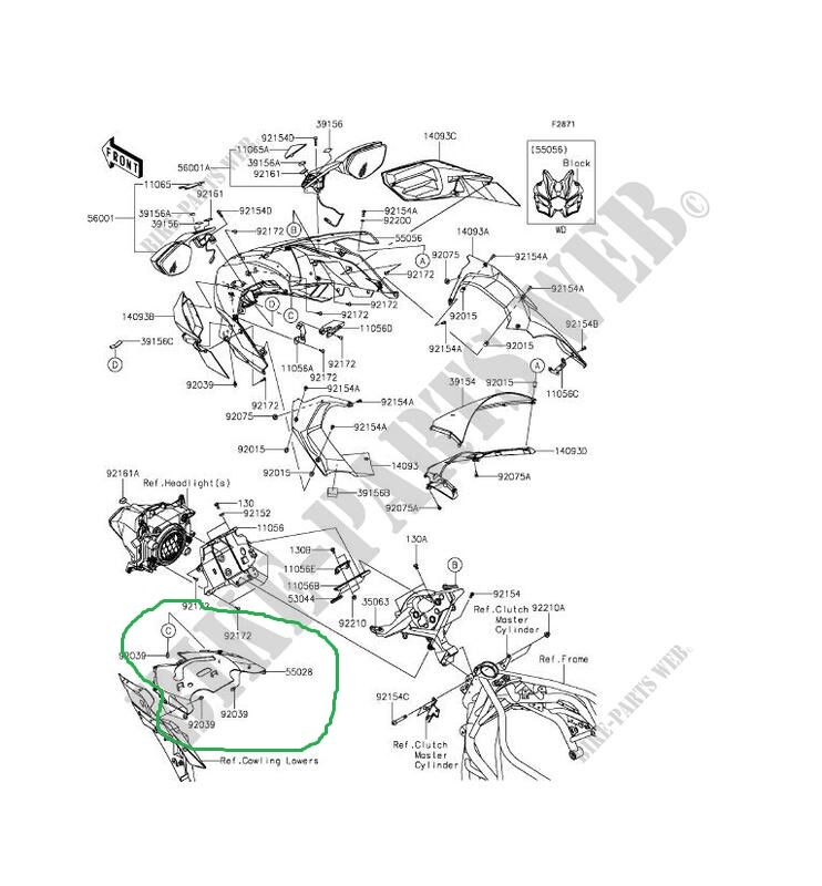 kawasaki ninja h2 kafa grenajı alt panzolot ninja h2r kafa alt panzolot