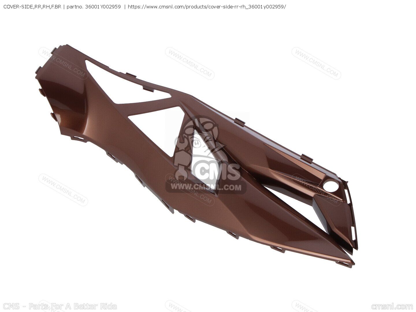 Kawasaki j 300 sağ üst marşbiyel hava motor koruma kapağı Brown sağüst kapak  36001-y004-959