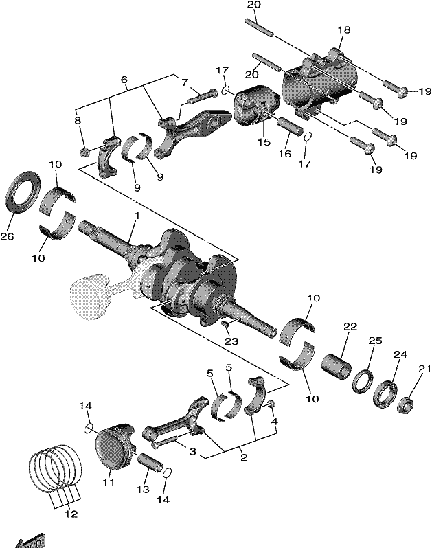 Yamaha Tmax 560 Piston Standart XP 560 Piston Orijinal