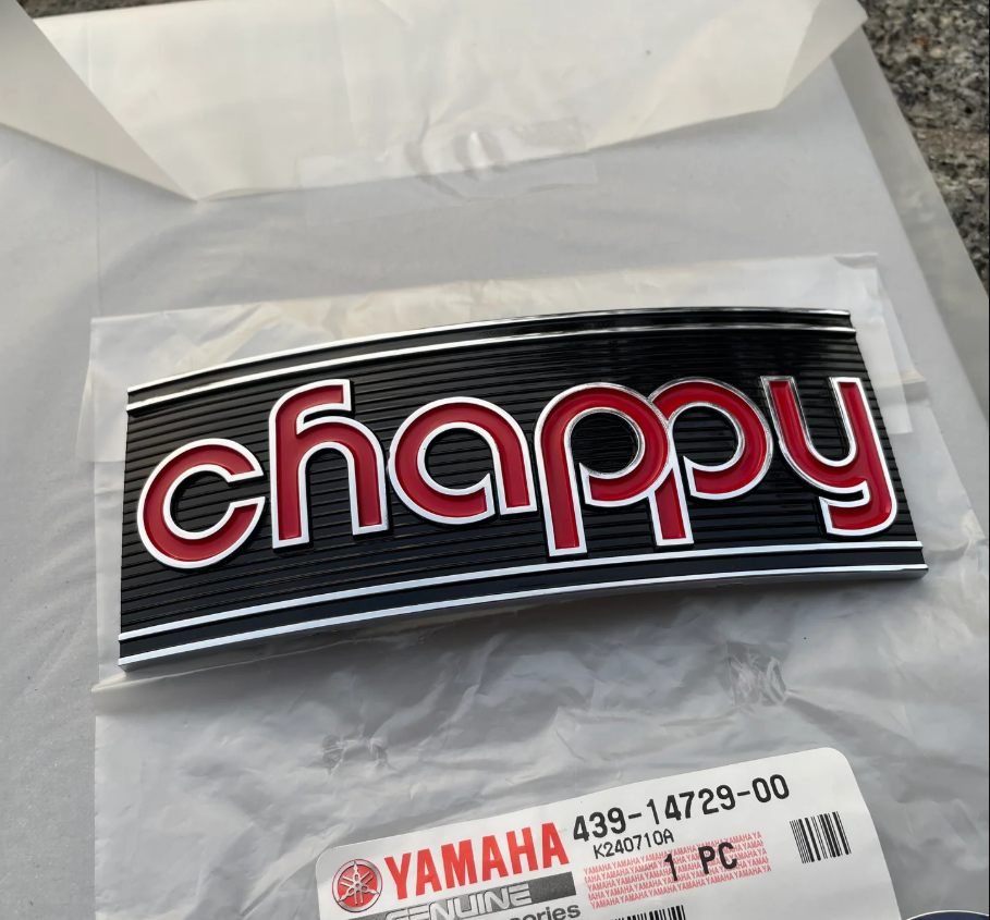YAMAHA CHAPPY 50 AMBLEM CHAPY LOGO LB 50 LB 70 LB 80 CHAPPY LOGO AMBLEM