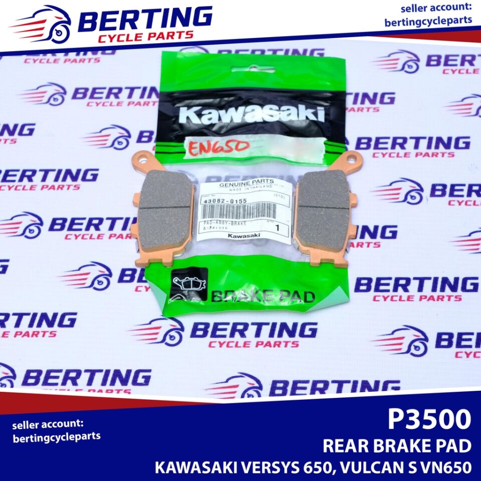 kawasaki vulcan s arka fren balatası 15-24 versys 650 arka fren balatası orıjınal