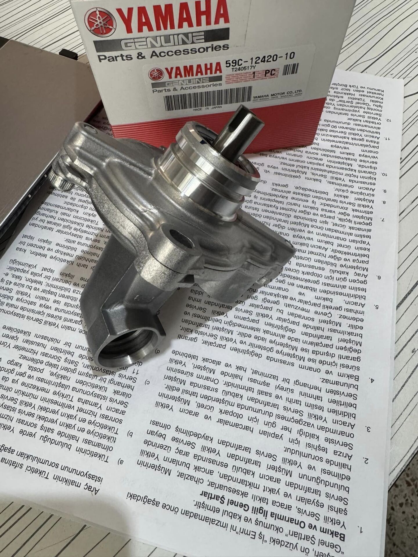 Yamaha tmax 530 devirdaim pompası tmax 500 devirdaim pompası sıfır orıjınal