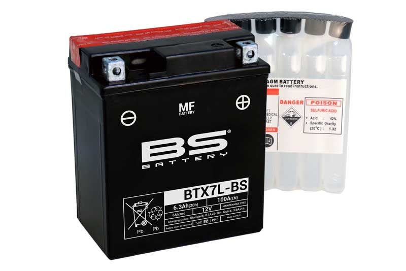 BS AKÜ BTX7L-BS honda crf 250l vespa primavera klx 250 ybr 250 kx 250f