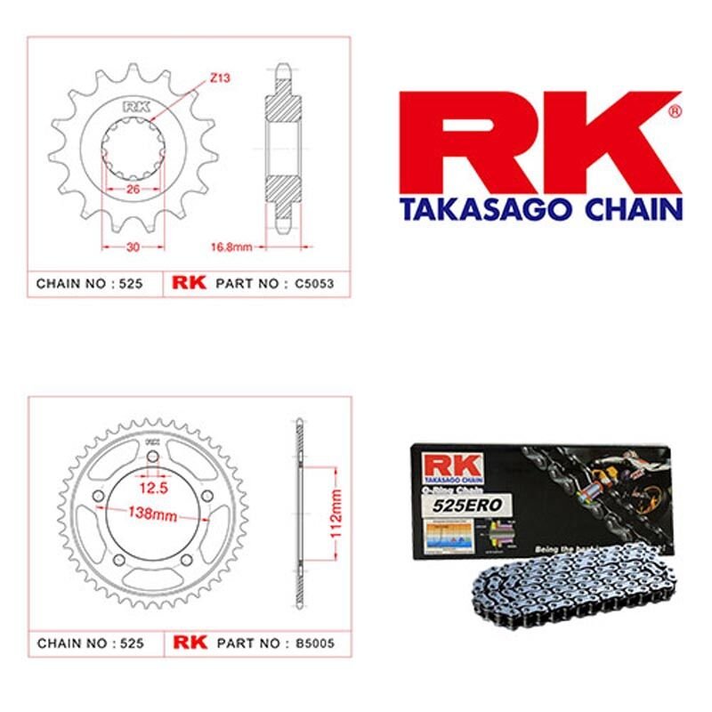 honda cb 650f cb 650r cbr 650 cbr 650r zincir dişli seti rk oringli