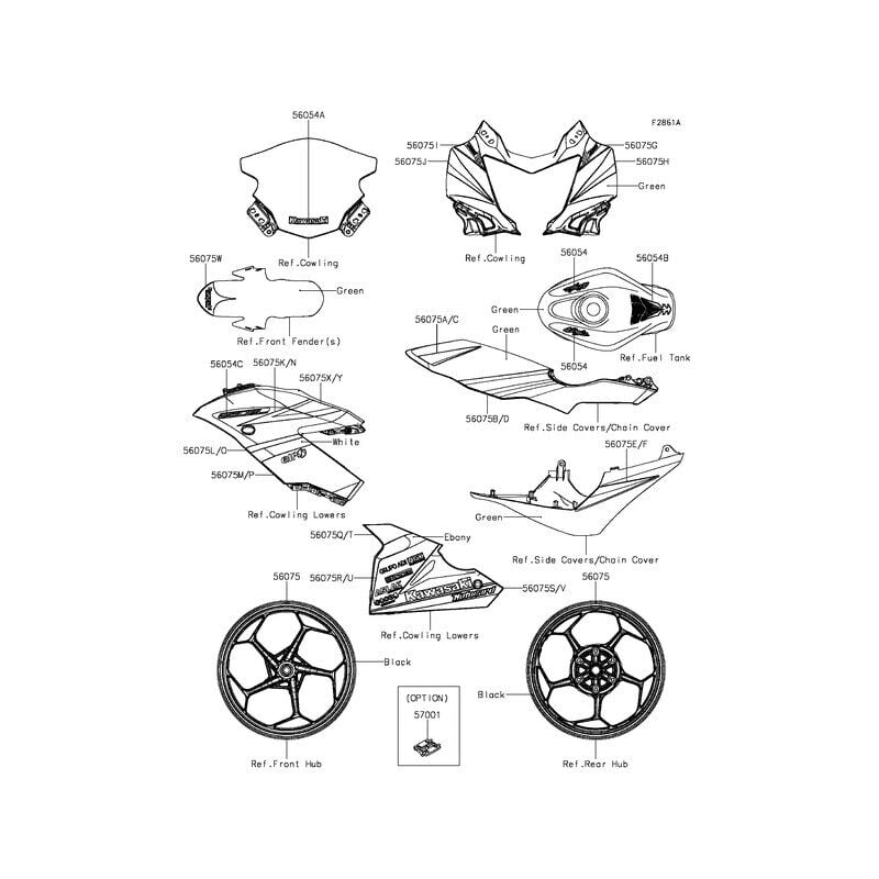 Kawasaki Ninja 250 SL Depo Stickerı Ninja Yazısı