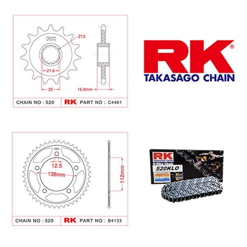 Rk Zincir Dişli Set Honda Nc 700 S/x O-ringli Set
