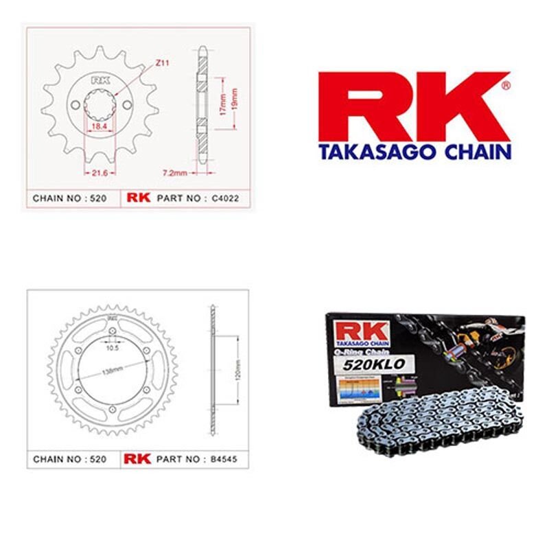 14-18 Rk Zincir Dişli Set Cbr 250 R  O-ringli Set
