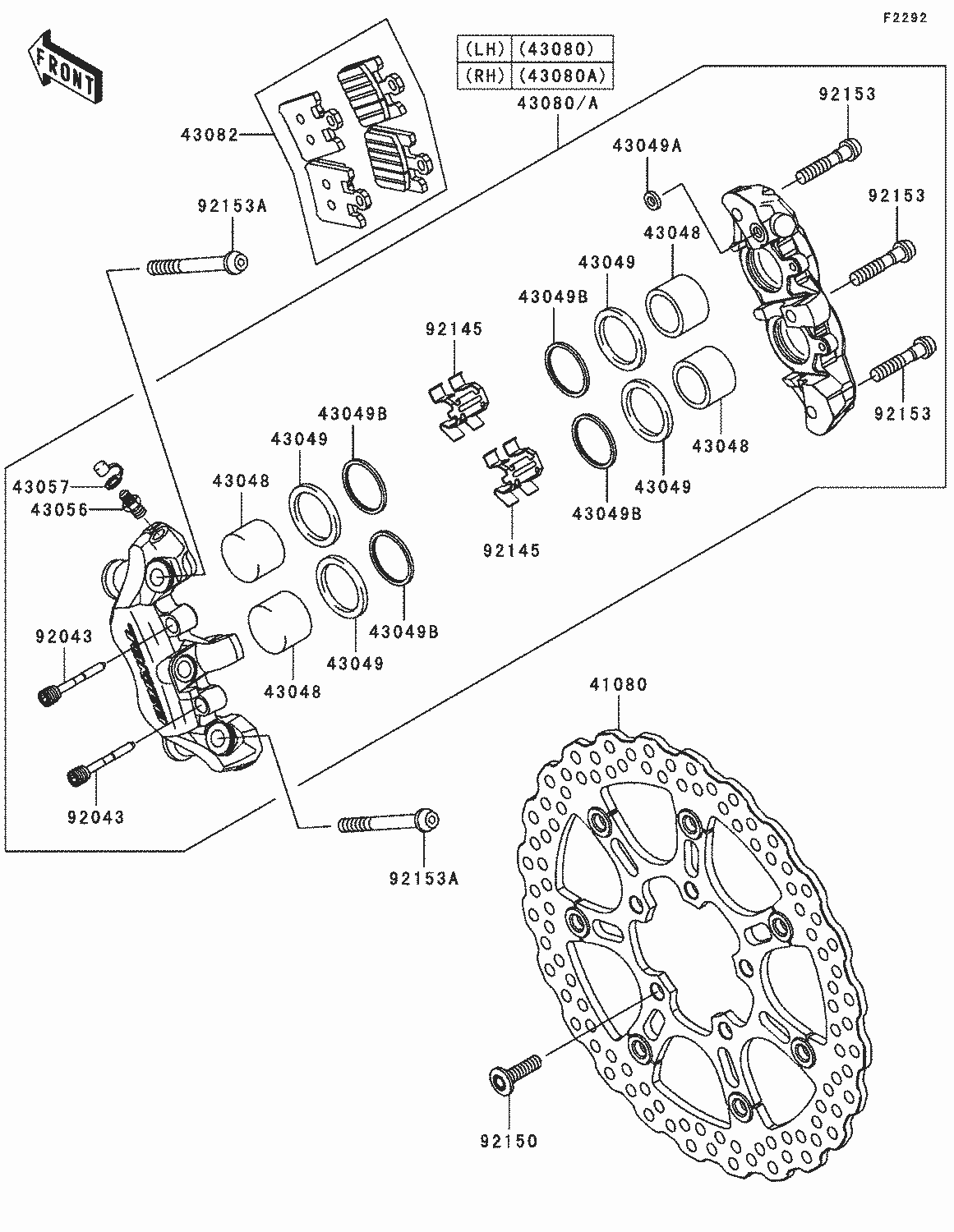 06-07 Kawasaki zx10 ön disk zx10r ön disk zx 10 r ön disk orijinal