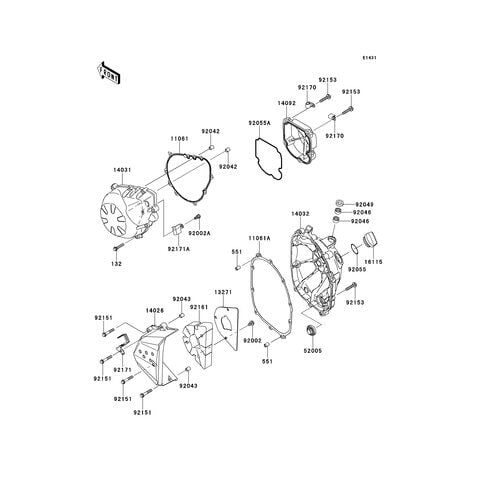 Kawasaki Klx 250 Debriyaj Kapağı Büyük Parça