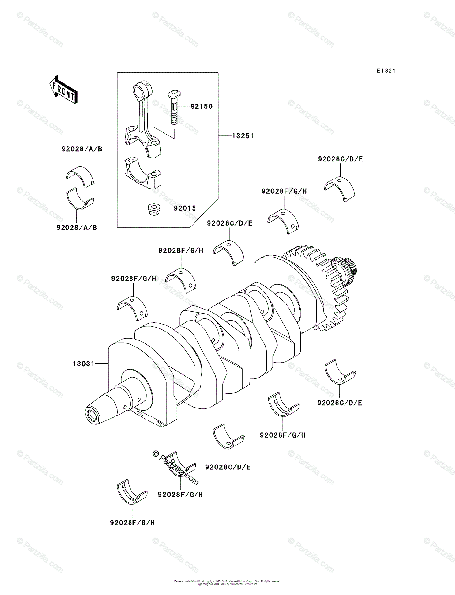 95-97 Kawasaki zx6r biyel kolu zx6 r biyel kolu sıfır