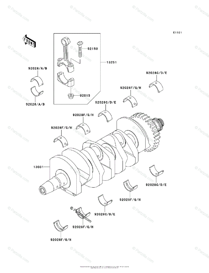 95-97 Kawasaki zx6r biyel kolu zx6 r biyel kolu sıfır