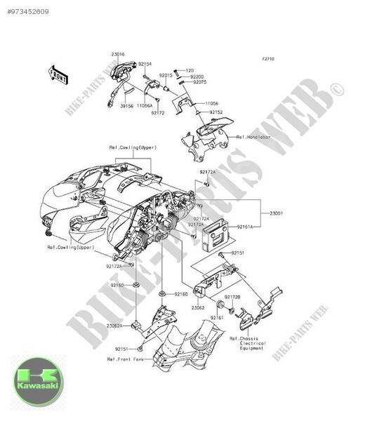 14-24 Kawasaki Z 1000 Kafa Demiri Alt Parça