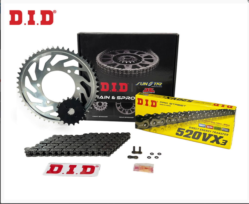 04-16 YAMAHA XT 660R ZİNCİR DİŞLİ SETİ XT 660 R X T 660 Z TENERE 660 DİD ZİNCİR DİŞLİ SETİ