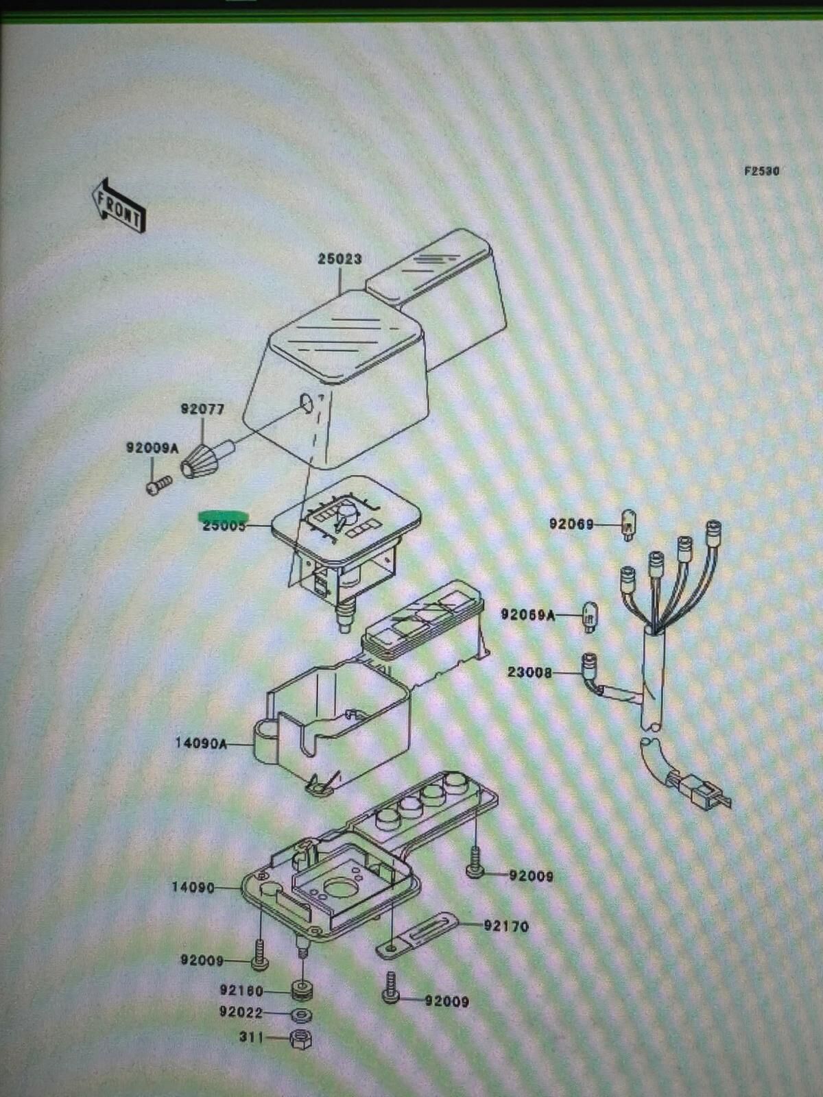Kawasaki klr 650 kilometre saati ekranı göstergesi SPEEDOMETER,KPH