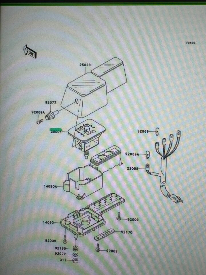 Kawasaki klr 650 kilometre saati ekranı göstergesi SPEEDOMETER,KPH