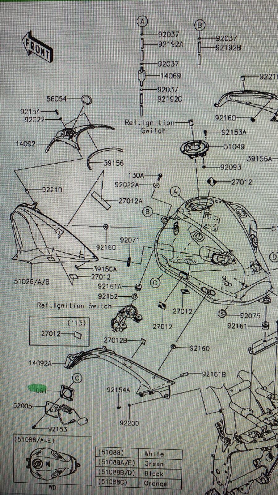 Kawasaki  Z 800 Şamandıra Contası
