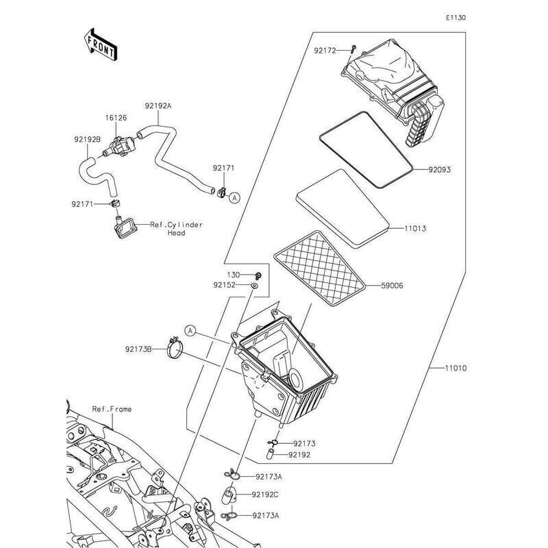 Kawasaki Ninja 250 Sl Hava Filtresi S 250 Sl Hava Filtresi Orijinal