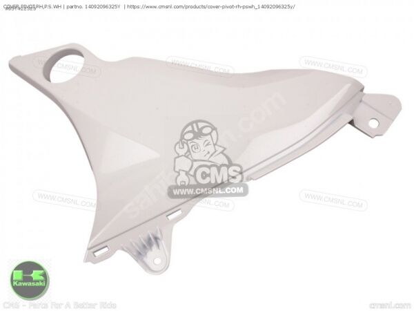 Kawasaki z 800 sol yan kapak z 800 sol koltuk altı beyaz renk