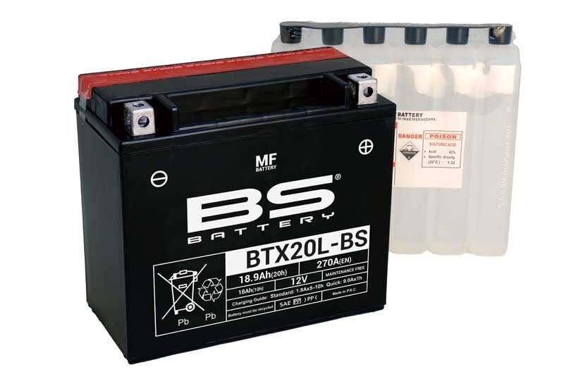 BS BATTERY BTX20L-BS Honda Goldwing 1800 Akü XVS 1300 XV 1600 Harley Davidson