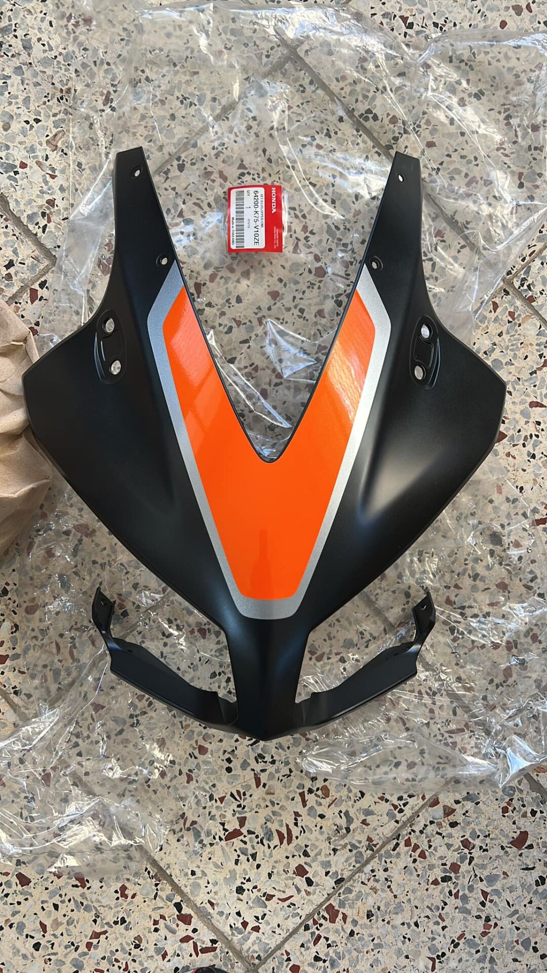 2017 honda cbr 250 turuncu mat siyah kafa grenajı far grenajı orıjınal