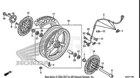 Honda Pan European ST 1300 Ön Lastik