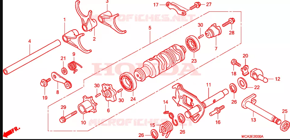 01-17 HONDA GOLD W,NG 1800 VİTES HİLALİ FRONT GOLDWŞNG VİTES AYI ÖN TARAF