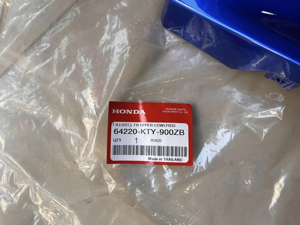 04-09 honda cbr 125 kafa grenajı mavi renk sağ sol orıjınal