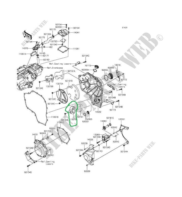 kawasaki ninja h2 debriyaj iç kapağı alt taraf ninja h2 r debriyaj iç alt